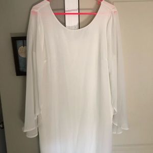 White dress. Never worn
